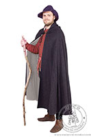 Paszcz z poowy koa z podszewk. Medieval Market, Semicircle coat