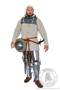 Purpoint Sir Robert - mag. Medieval Market, Front view of medieval gambeson for HMBIA