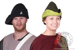 Headwear - Medieval Market, Medieval felt hat \'Pilgrim\'
