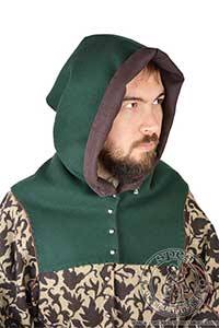 In stock - Medieval Market, Medieval cowl with buttons - Egerton