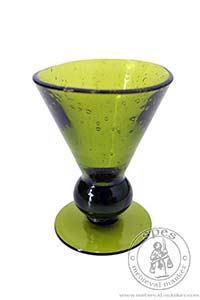 Lucia glass - green. Medieval Market, This model is made from a green glass.