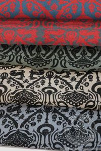 Printed linen Birds and Does German pattern. Medieval Market, Perfect for a medieval costume or part of it