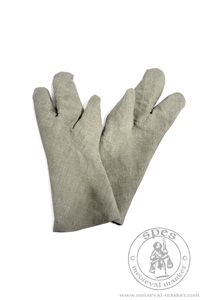 Linen medieval gloves for men. Medieval Market, seful during work around the house, setting up a tent or on historical events
