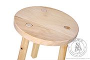 Medieval stool - Medieval Market, Medieval stool. Wooden historical stool