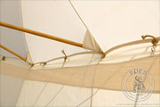 Namiot dwumasztowy parasolka (6 x 3 m) - bawena - Medieval Market, \