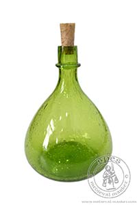 Bartholomeus bottle - green. Medieval Market, red wine bottle bartholomeus green