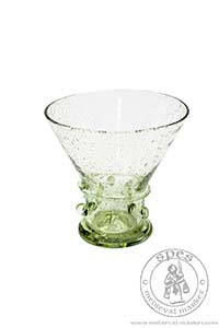 Szklanka Berkemayer - jasnozielone szko. Medieval Market, small glass berkemayer clear