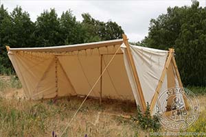 Namiot wikiski z Oseberg (6 x 2,1 m) - bawena. Medieval Market, Viking tent from Oseberg