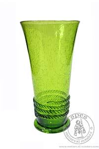 Grossdurst glass - green. Medieval Market, large beer glass grossdurst green