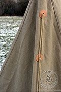 Medieval soldier triangle tent - Medieval Market, Tying the medieval soldier triangle tent 
