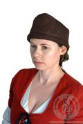 Tyrolean medieval felt hat - Medieval Market, Woman in medieval headdress