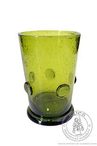 Jonas glass - green. Medieval Market, water glass jonas green